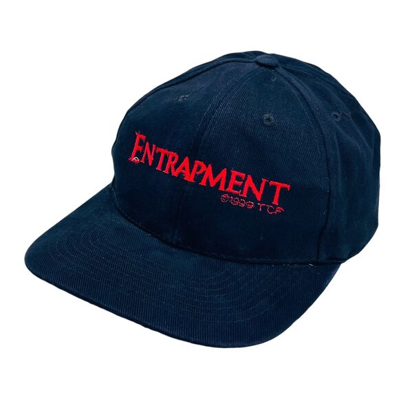 Entrapment 1999 Movie Hat Cap Promo Sean Connery Catherine Zeta-Jones VTG 90S - Picture 2 of 6